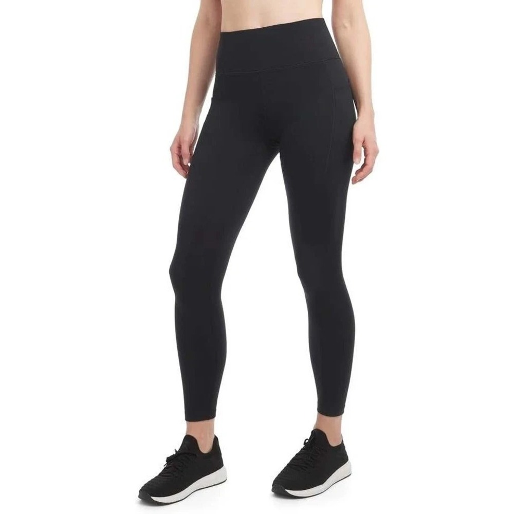 Danskin Satin Stitch Women's 7/8 Legging, Black Salt, Size: XL, NWOT